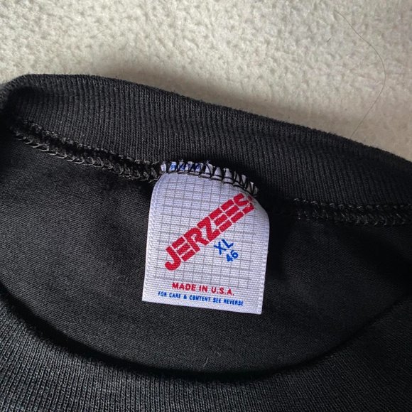 Vintage 90s Jerzees Operation Desert Storm Eagle American Flag Graphic Crewneck - Picture 3 of 8